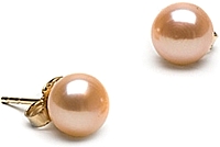 Pair of 6.0-7.0mm Pink Freshwater Pearl Stud Earrings