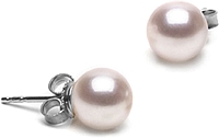 Pair of 7.0-7.5mm White Akoya Pearl Stud Earrings