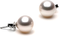 Pair of 8.0-9.0mm White Freshwater Pearl Stud Earrings