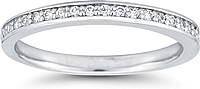 Petite Pave Diamond Wedding Ring