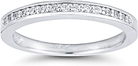 Petite Pave Diamond Wedding Ring