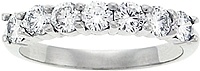 Platinum Seven Stone .90ct Diamond Wedding Ring