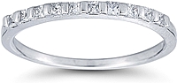 Princess Cut Bar Set Diamond Wedding Ring