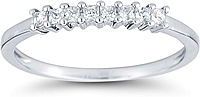 Princess Cut Prong Set Diamond Wedding Ring