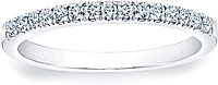 Round Brilliant Pave Diamond Band