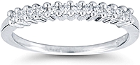 Round Brilliant Prong Set Diamond Wedding Ring