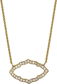 Sara Weinstock Yellow Gold Taj Diamond Necklace