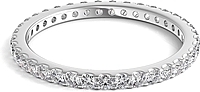 Scalloped Prong Round Diamond Eternity Ring .50ct tw