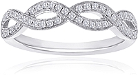 Signature Pave Twist Diamond Wedding Band