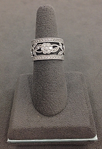 Simon G 18k White Gold Diamond Band
