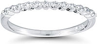 Single Prong Diamond Wedding Ring