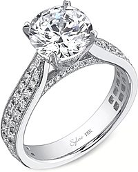 Sylvie Double Row Diamond Engagement Ring