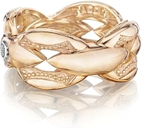 Tacori 18k Rose Gold Bold Crescent Link Ring