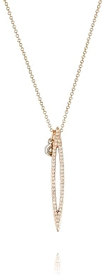 Tacori 18k Rose Gold Diamond Marquise Pendant