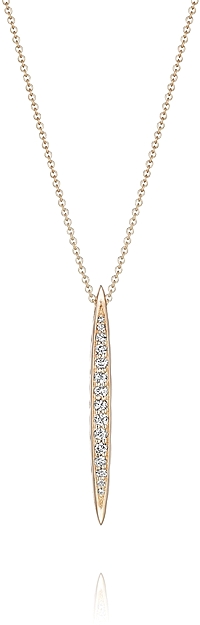 Tacori 18K Rose Gold Diamond Stick Pendant