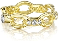 Tacori 18k Yellow Gold Crescent Link Diamond Ring