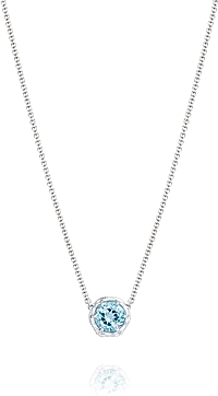 Tacori 18k925 Blue Topaz Necklace