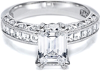 Tacori Channel-Set and Pave Diamond Engagement Ring
