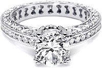 Tacori Channel-Set & Pave Diamond Engagement Ring