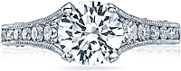 Tacori Channel Set & Pave Diamond Engagement Ring