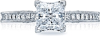 Tacori Channel-Set Princess Cut Diamond Engagement Ring