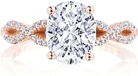 Tacori Coastal Crescent Twist Diamond Engagement Ring