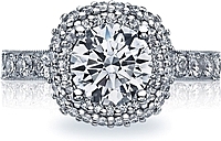 Tacori Cushion Halo Diamond Engagement Ring