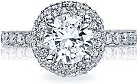 Tacori Double Row Halo Diamond Engagement Ring