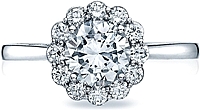 Tacori Full Bloom Round Diamond Halo Engagement Ring