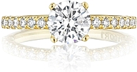 Tacori Gold Pave Diamond Engagement Ring