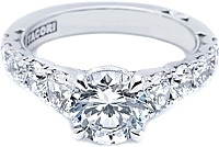 Tacori Graduated Round Brilliant Cut Diamond Engagement Ring