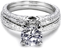 Tacori Hand Engraved Fitted Wedding Band