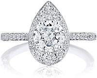 Tacori Inflori Halo Diamond Engagement Ring