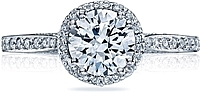Tacori Pave Diamond Engagement Ring w/ Halo
