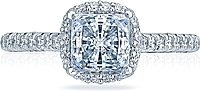 Tacori Pave Diamond Halo Engagement Ring