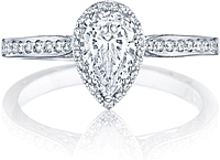 Tacori Pave Halo Diamond Engagement Ring