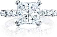 Tacori Pave Princess Cut Diamond Engagement Ring