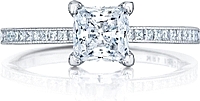 Tacori Princess Cut Channel-set Diamond Engagement Ring