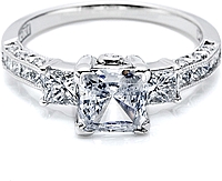 Tacori Princess Cut Diamond Engagement Ring