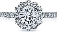 Tacori Round Blooming Halo Diamond Engagement Ring