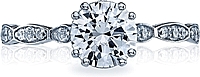 Tacori Round Brilliant Pave Diamond Engagement Ring