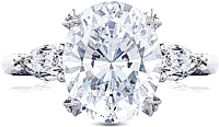 Tacori Royal T Three Stone Diamond Engagement Ring