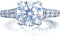Tacori RoyalT Graduated Prong Set Diamond Engagement Ring
