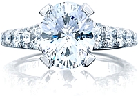Tacori RoyalT Graduated Prong Set Oval Diamond Engagement Ring