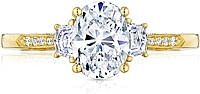 Tacori Three Stone Diamond Engagement Ring