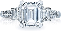 Tacori Trapezoid & Pave Diamond Engagement Ring