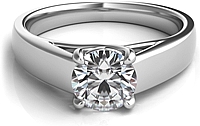 Trellis Diamond Solitaire Engagement Ring