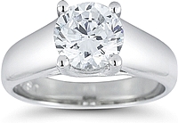 Trellis Solitaire Diamond Engagement Ring