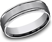 Tungsten Comfort Fit Wedding Band- 6mm