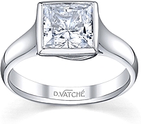Vatche Bezel Solitaire Diamond Engagement Ring